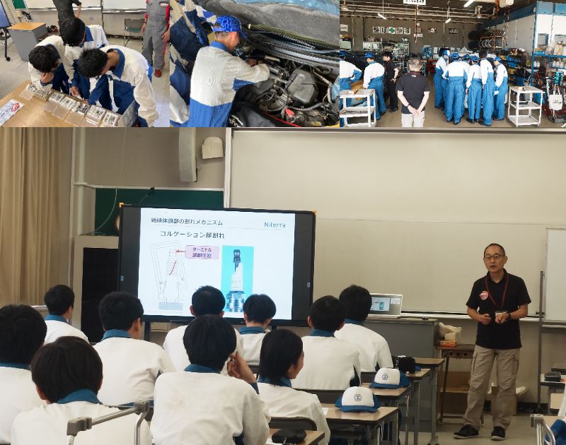 スパークプラグ技術講習会が広島市立広島工業高等学校にて開催されました！